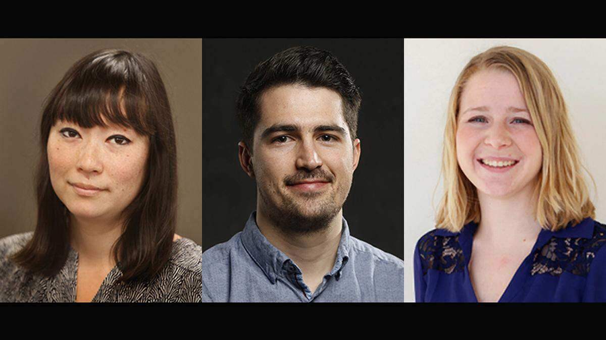 Katie Moore, left, Luke Nozicka and Katie Bernard are three reporters recently hired by The Kansas City Star.