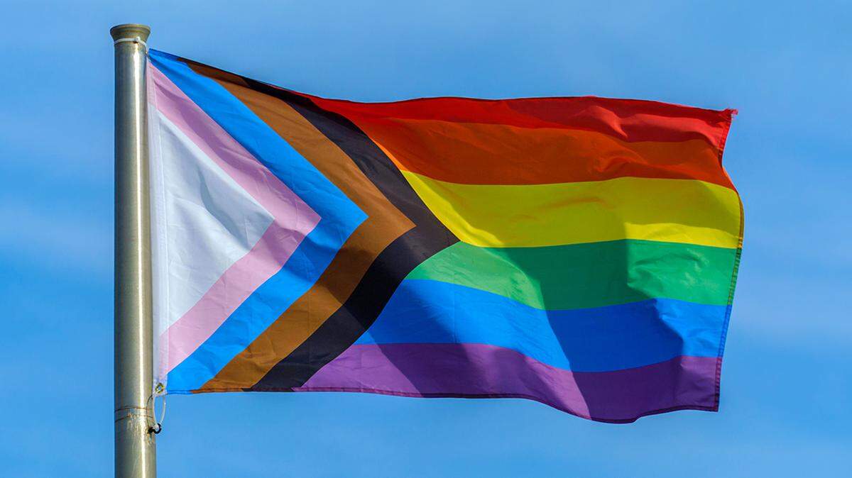 The Progress Pride flag is shown in this file photo.