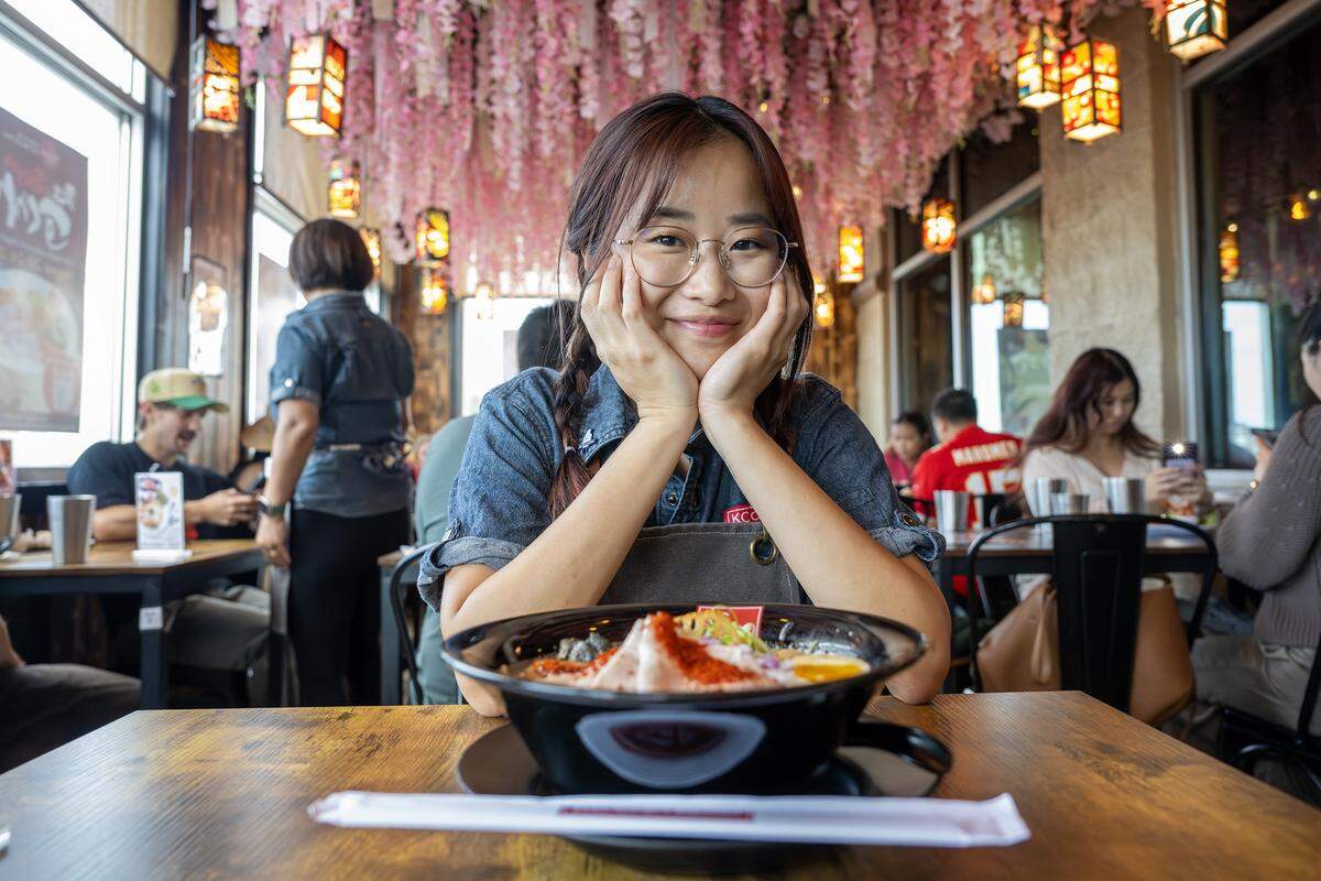 Madoka Koguchi poses for a portrait at KC Craft Ramen on Tuesday, Aug. 19, 2025, in Overland Park. Koguchi is the founder of a Japanese nonprofit and hosted a ramen pop-up featuring Sugure from Japan.