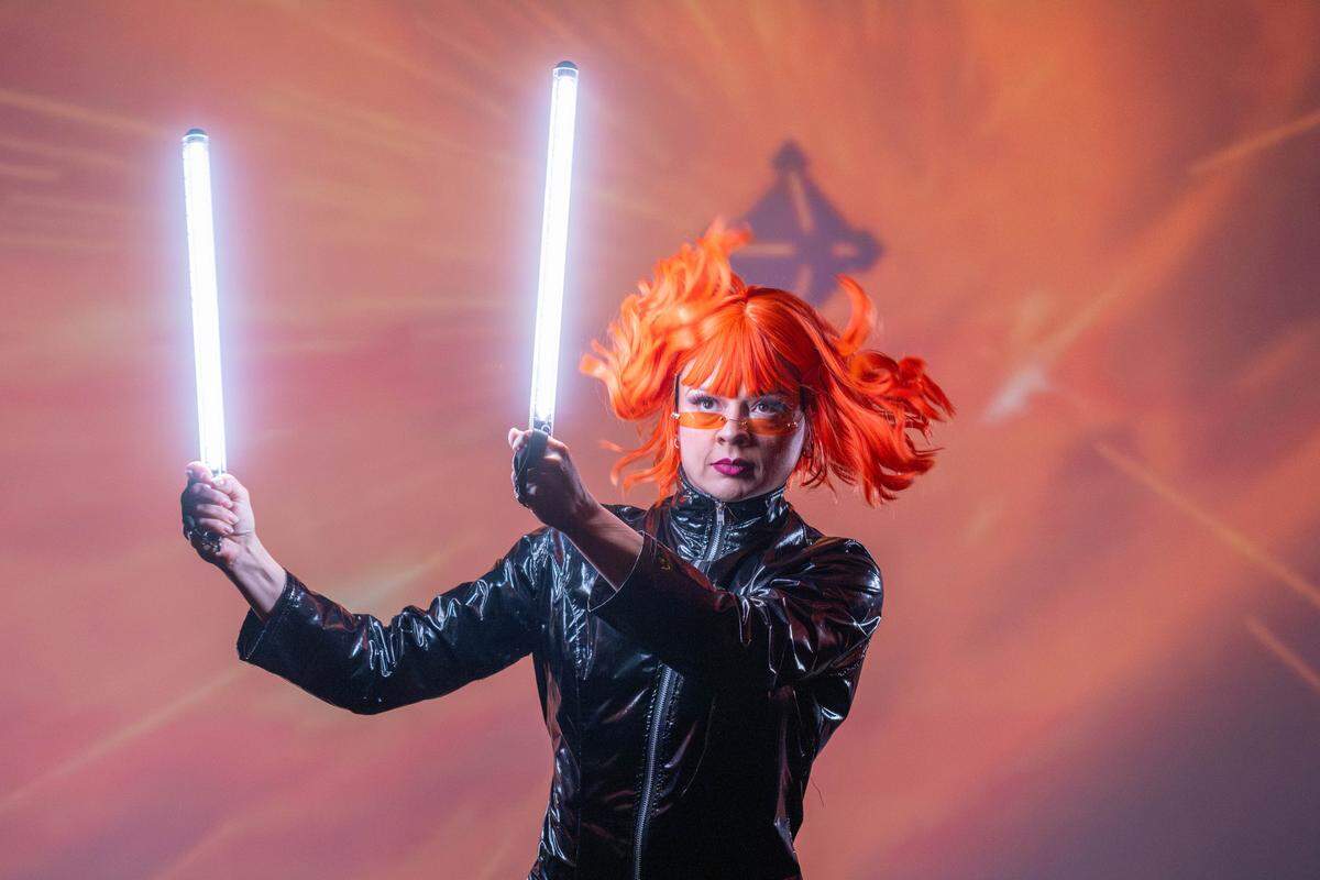 Rebecca Mansueto, manager and lead performer for Quixotic's dance routines at Atlas 9 in Kansas City, on Wednesday, February 25, 2026. Mansueto, was born in Australia and began classical training since she was 11 years old.