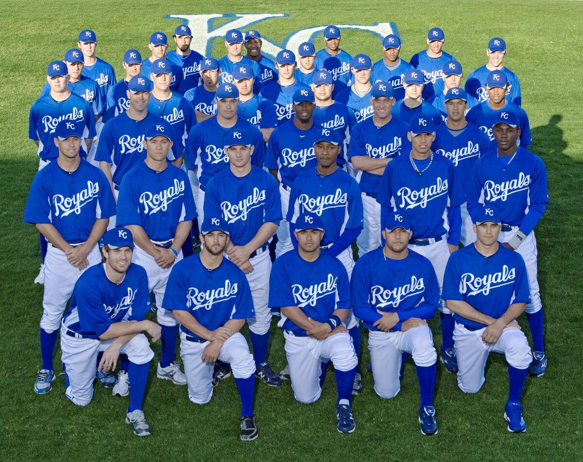 The wave of Kansas City Royals prospects in the minor league system together on Saturday March 5, 2011, in Surprise, AZ. John Sleezer/The Kansas City Star