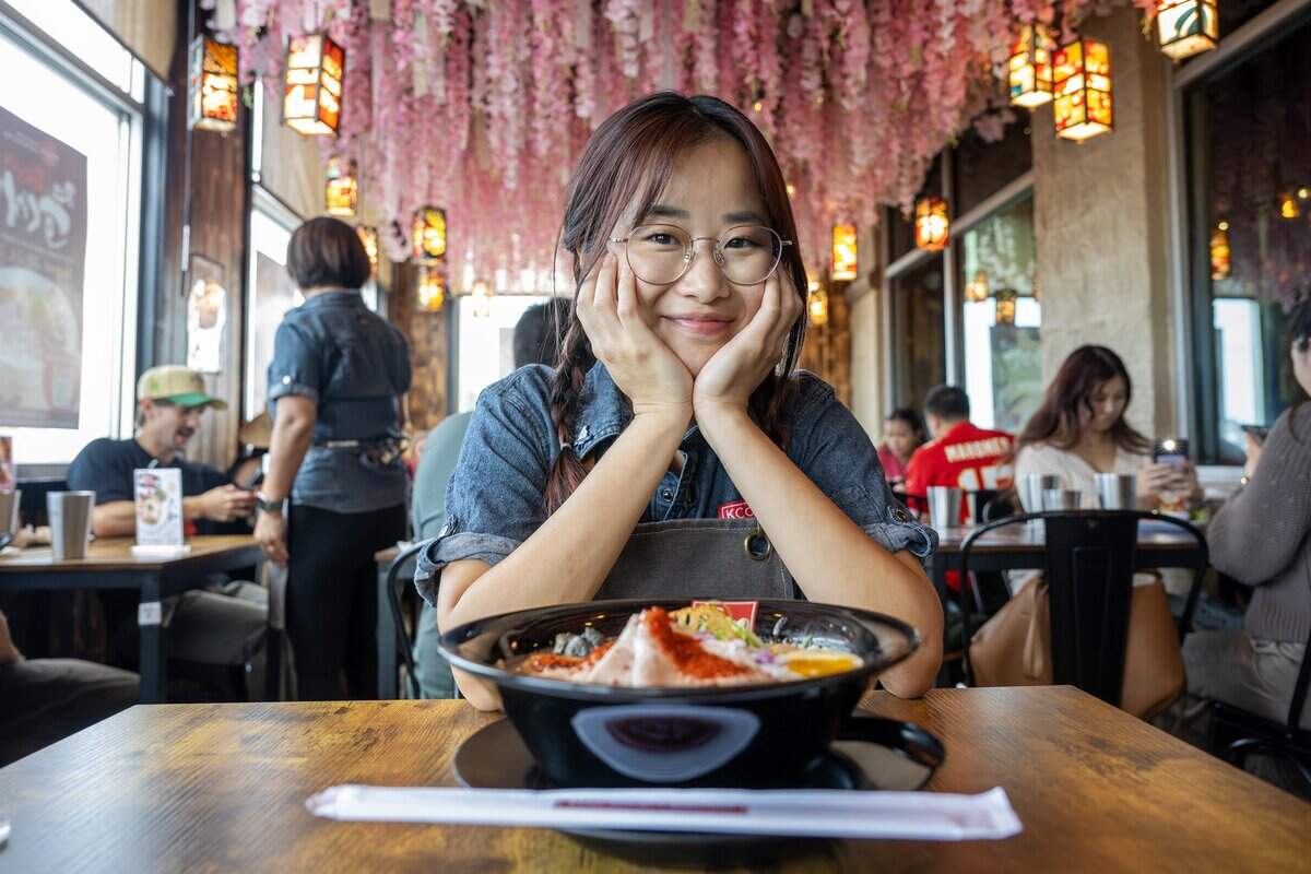 Madoka Koguchi poses for a portrait at KC Craft Ramen on Tuesday, Aug. 19, 2025, in Overland Park. Koguchi is the founder of a Japanese nonprofit and hosted a ramen pop-up featuring Sugure from Japan.