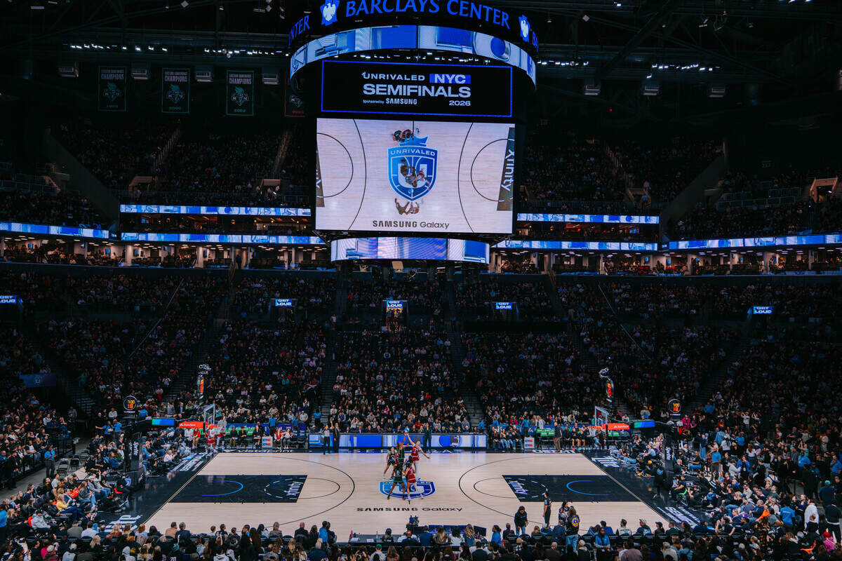 Unrivaled semifinals tour stop in New York at the Barclays Center during 2026 season.
