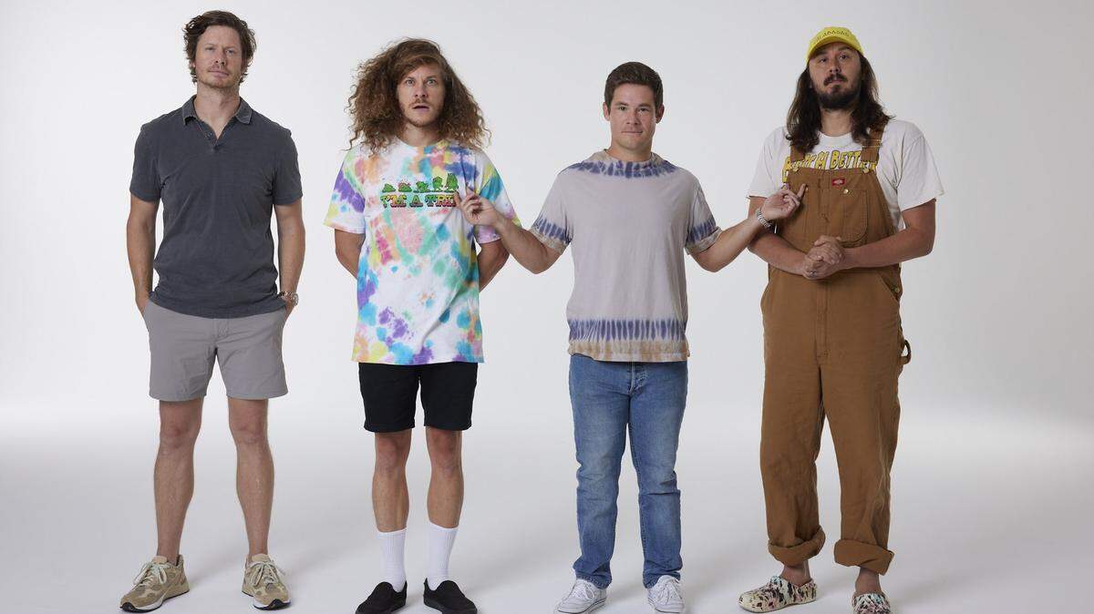 “This Is Important” podcast stars, from left, Anders Holm, Blake Anderson, Adam DeVine and Kyle Newacheck will perform Dec. 15 at the Midland.