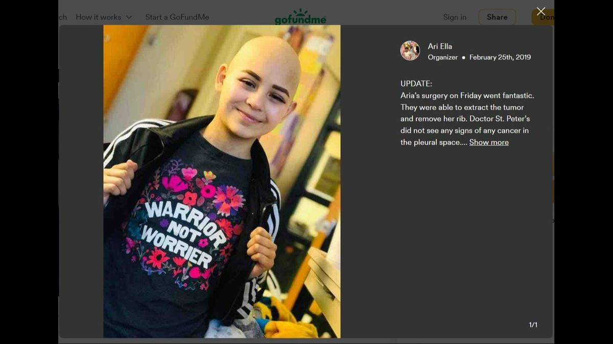 Aria Mia Gonzalez, 17, of Kansas City, Kansas, was among three people killed when a car struck a tree Oct. 1 in Kansas City. She was diagnosed with a rare form of cancer when she was 14, according to a GoFundMe created by loved ones.