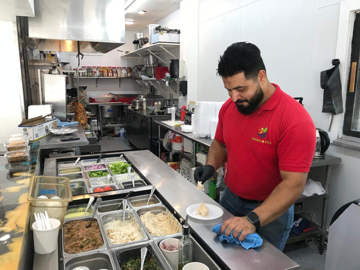 Dhiaa Eid remodeled the space and it now has an open kitchen.