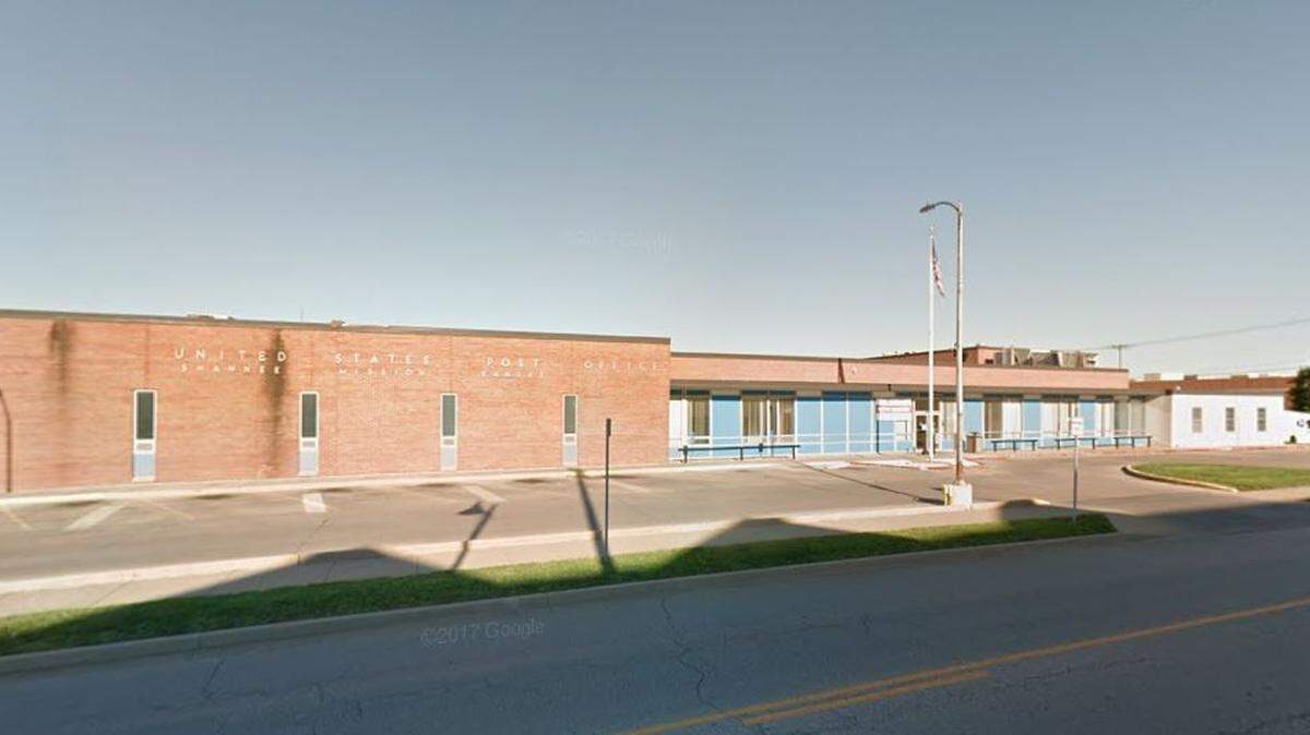 A former postal service supervisor at the Shawnee Mission Post Office was placed on probation Monday for theft. This Google Maps Street View image shows the post office in May 2017.