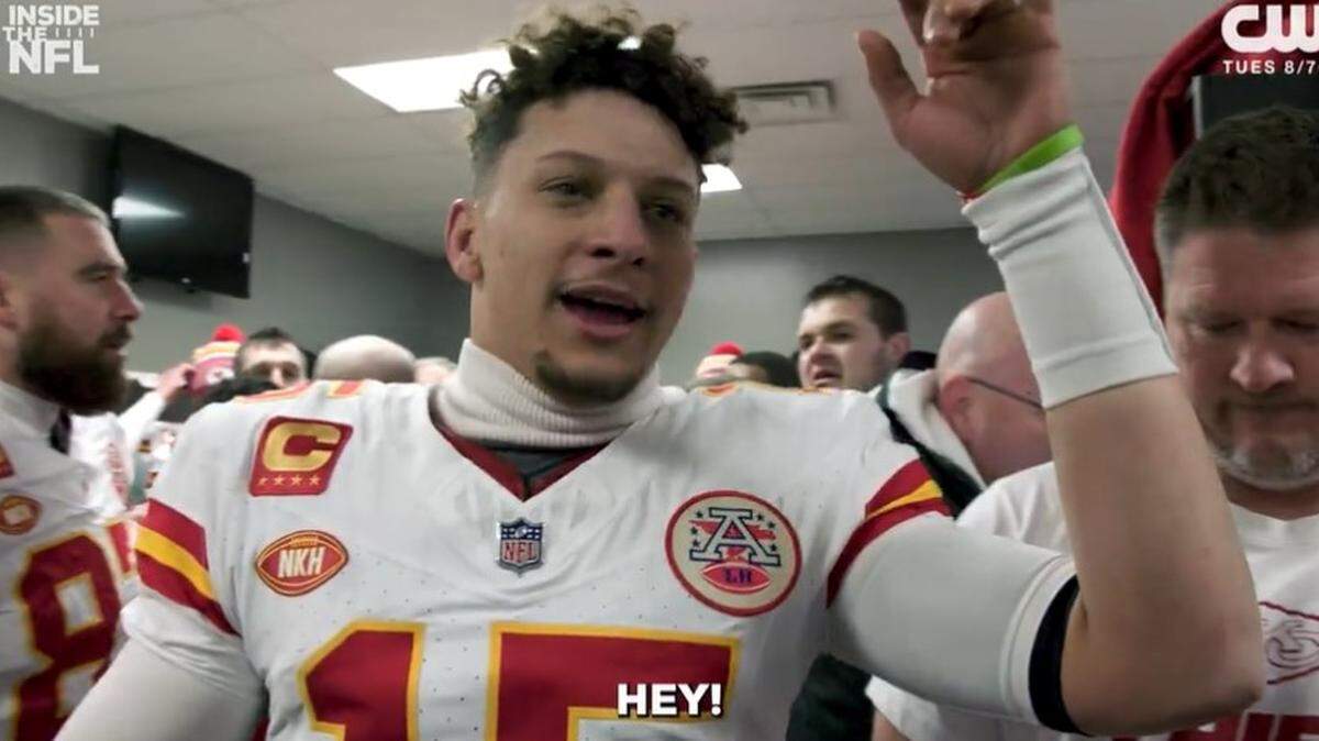 Patrick Mahomes mentioned the Bills’ desire to play the Chiefs at home and how that turned out for Buffalo.