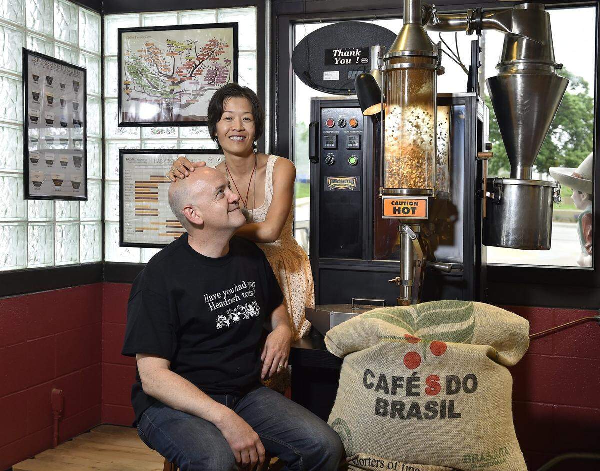 Eric and Nancy Schneider opened Headrush Roasters Coffee & Tea in 2012.