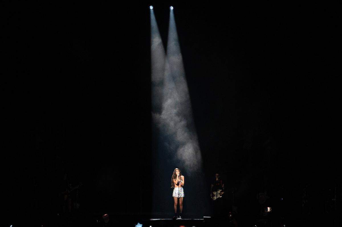 Singer Olivia Rodrigo performs the song ‘vampire’ during her GUTS World Tour concert at T-Mobile Center on Friday, July 26, 2024, in Kansas City.