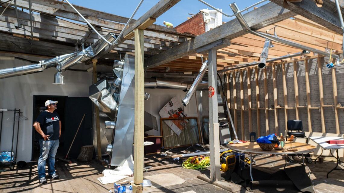 Severe storms late Sunday leave damage in Kansas City, Kansas | Kansas ...
