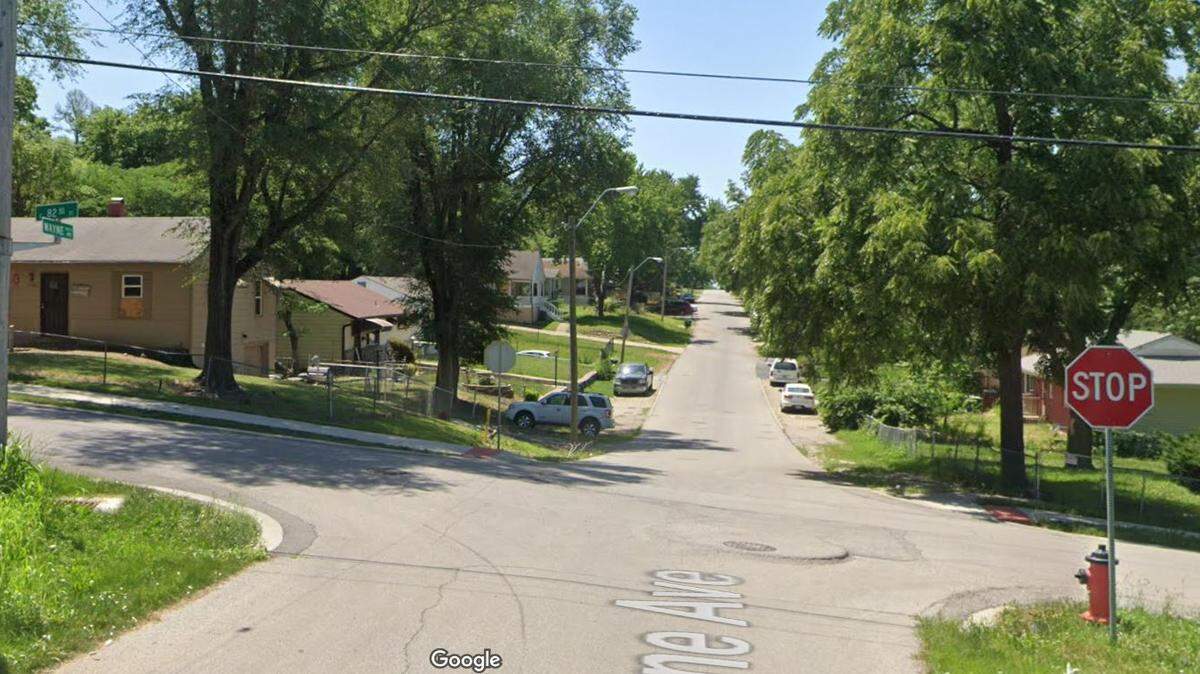 A deadly early morning shooting in the 8200 block of Wayne Avenue in south Kansas City was the first of two homicides in the city, both within minutes of each other. The second shooting occurred in the westbound lanes of Interstate 670 in the loop of highwayhs that circle downtown. This Google Maps Street View Image of the area is from 2022.