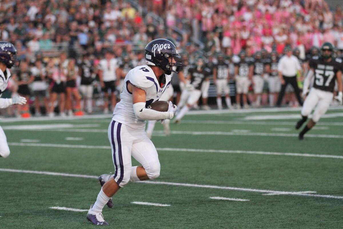 Tannar McDaniel, a senior wide receiver and defensive back from Piper High School