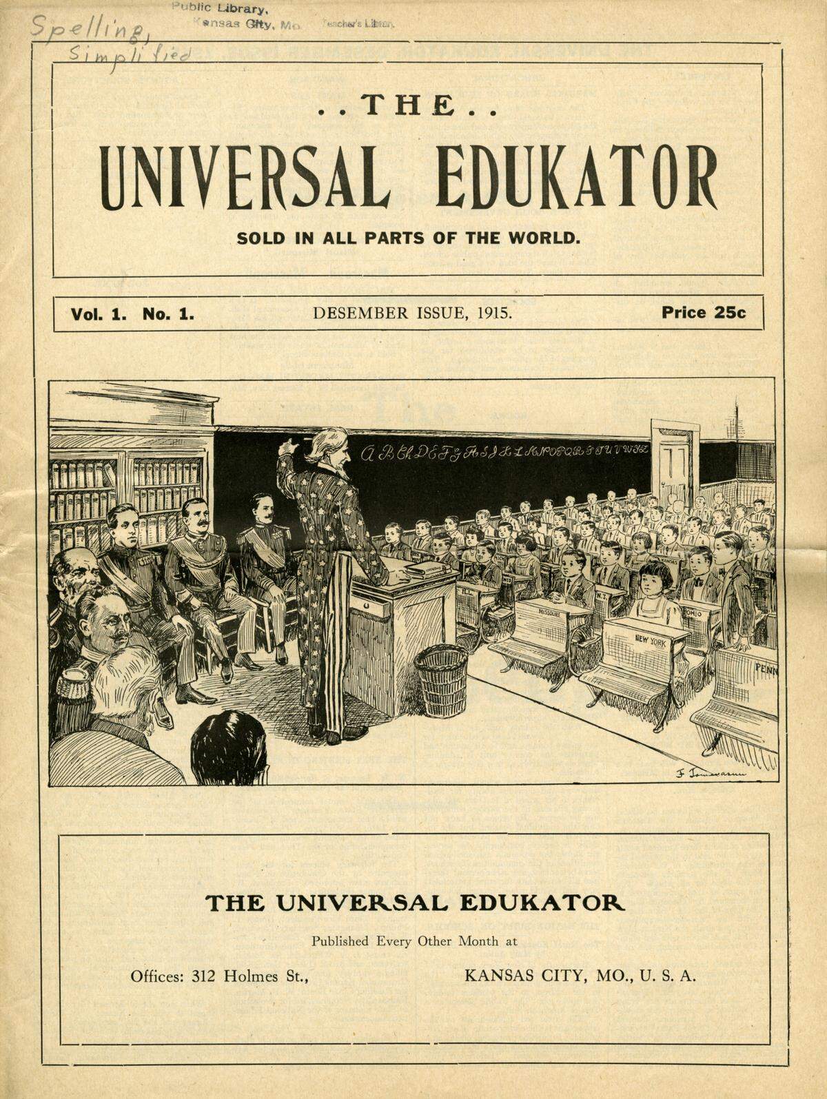 The Universal Edukator, December 1915.