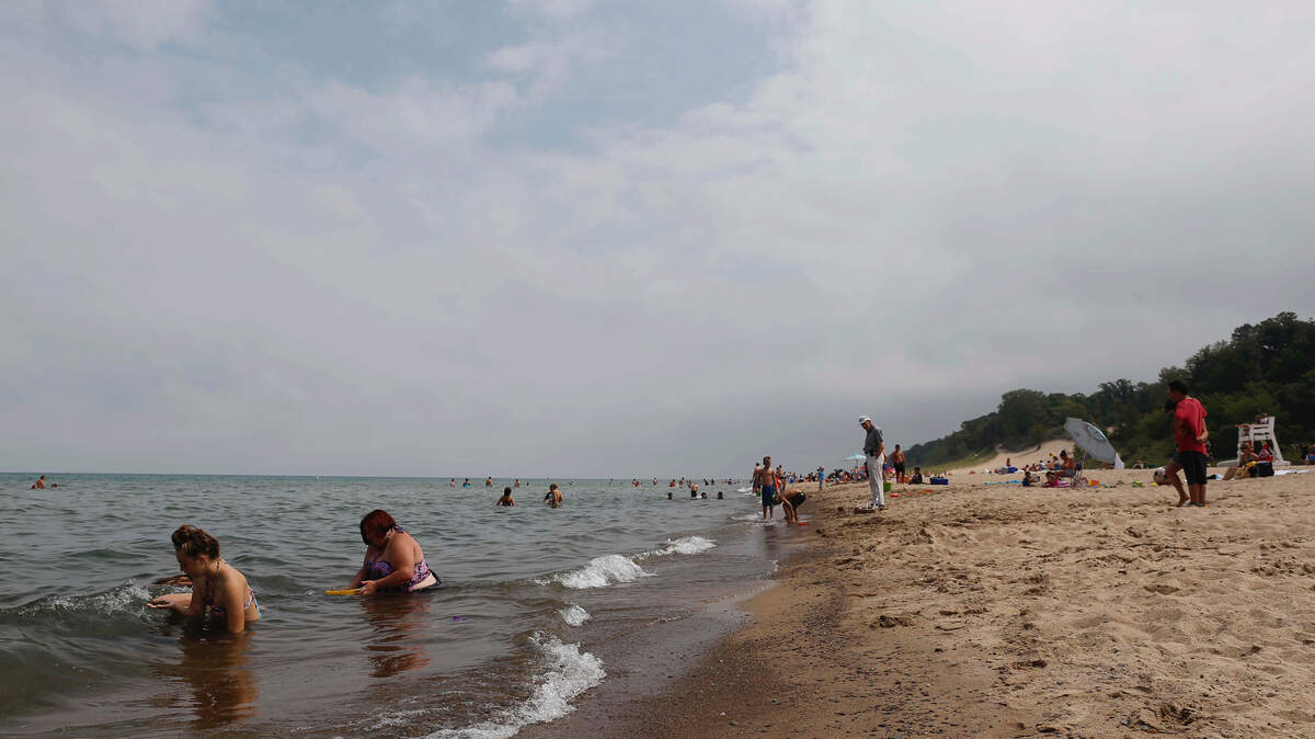 Three boys died in Lake Michigan over the weekend, two within an hour of each other at the same beach at Indiana Dunes State park, seen here in an August 2015 photo. The National Weather Service has warned of dangerous swimming conditions over the next few days.