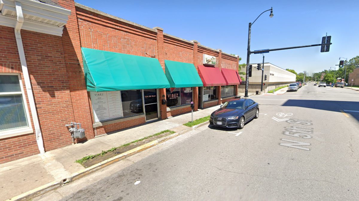 The area of North 5th and East Walnut streets can be seen in Columbia, Missouri, can be seen in this Google Street View image.