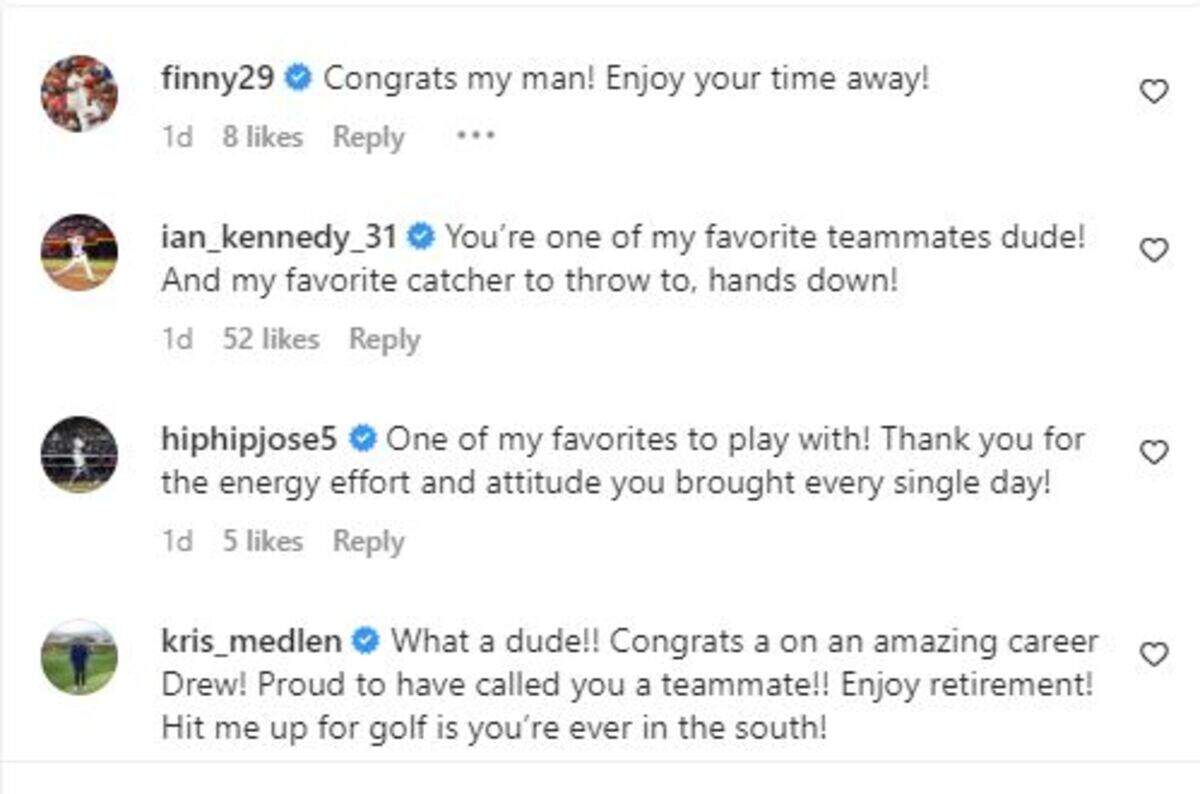 Responses to the retirement announcements.