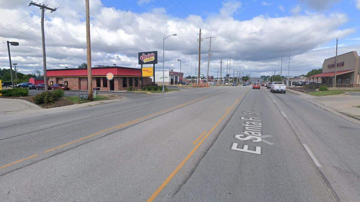 The 1100 block of East Santa Fe Street in Olathe can be seen in this Google Street View image.