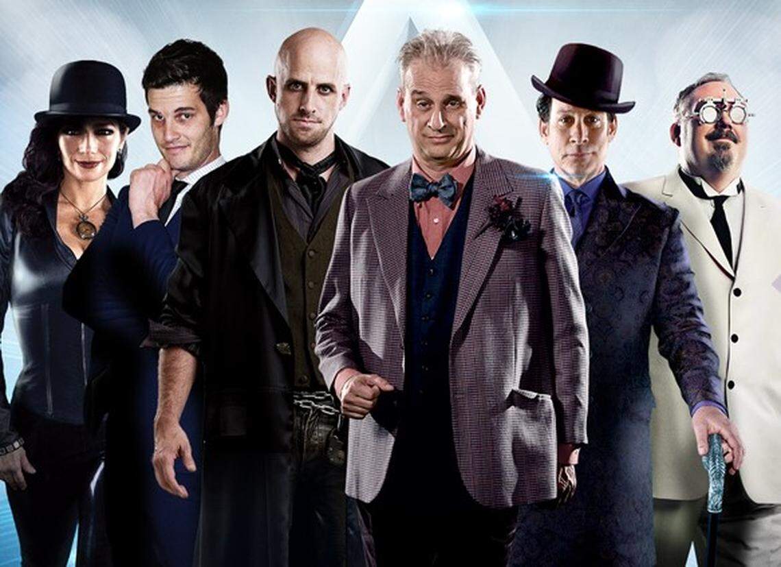 The Inventor, The Mentalist, The Showman, The Conjuress, The Daredevil and The Trickster will perform live magic and stunts as part of “The Illusionists” beginning July 20 at Starlight Theatre.