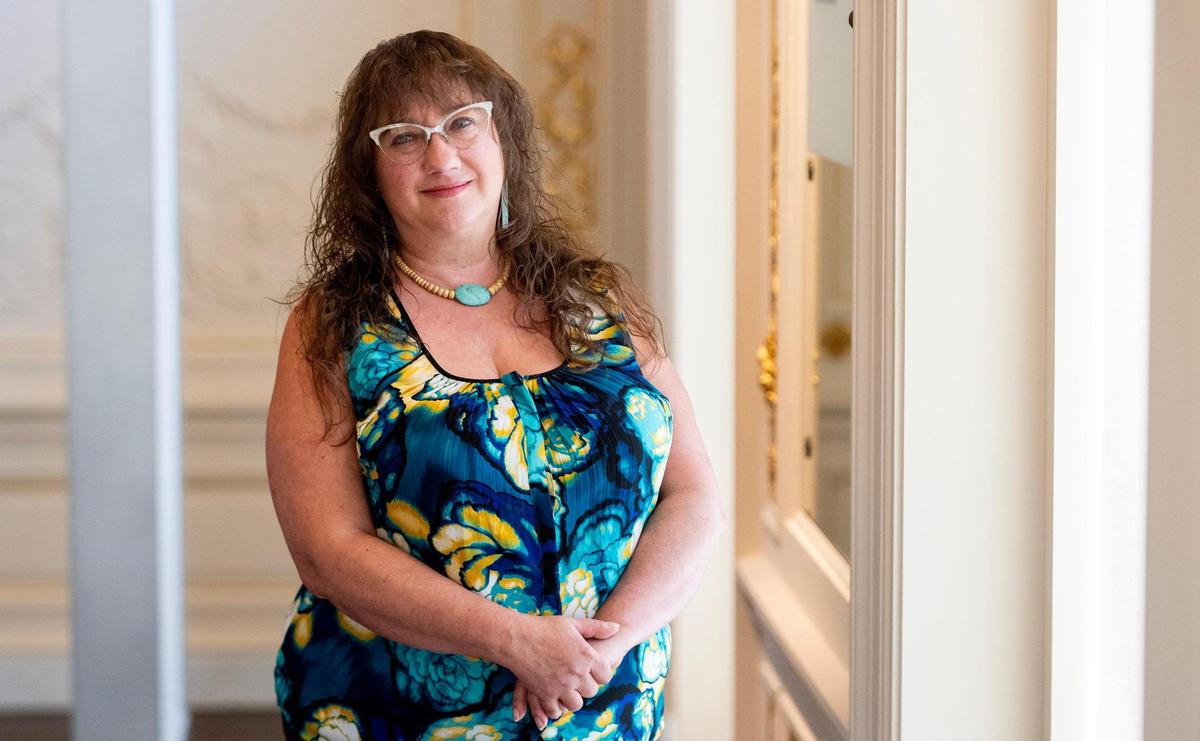 Lisa Shockley, curator of collections at the Kansas City Museum, poses for a portrait on Thursday, Aug. 31, 2023, in Kansas City, Mo.