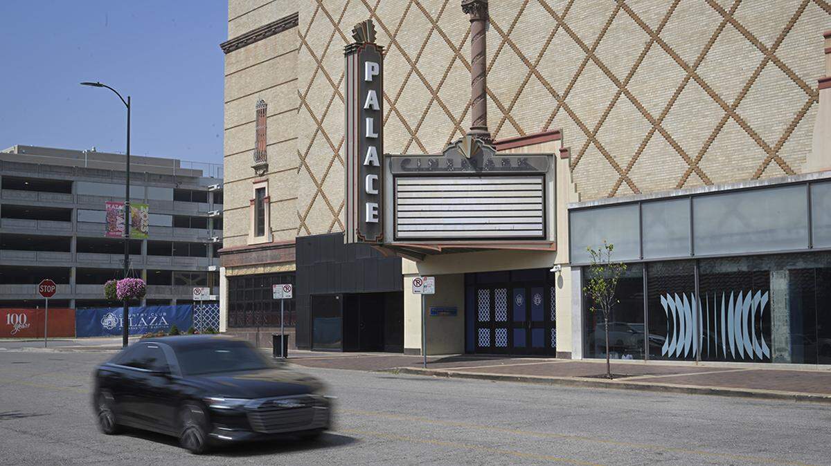 In May of 2019, Cinemark Palace at the Plaza movie theater closed on the Country Club Plaza. It was vacant on Wednesday, Sept. 6, 2023, in Kansas City. 