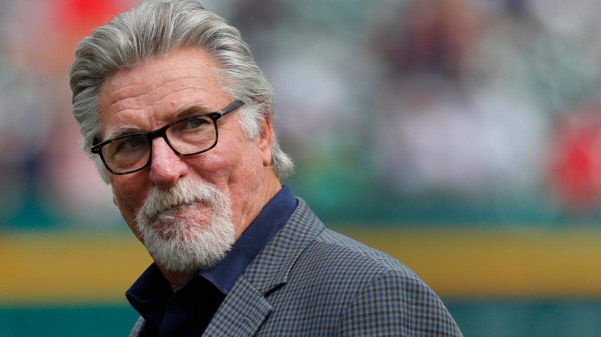FILE - In this June 3, 2017, file photo, former Detroit Tigers pitcher Jack Morris watches a baseball game between the Tigers and the Chicago White Sox in Detroit. Former Tigers teammates Morris and Alan Trammell were elected to the baseball Hall of Fame on Sunday, Dec. 10, 2017, completing the journey from Motown to Cooperstown. (AP Photo/Paul Sancya, File)