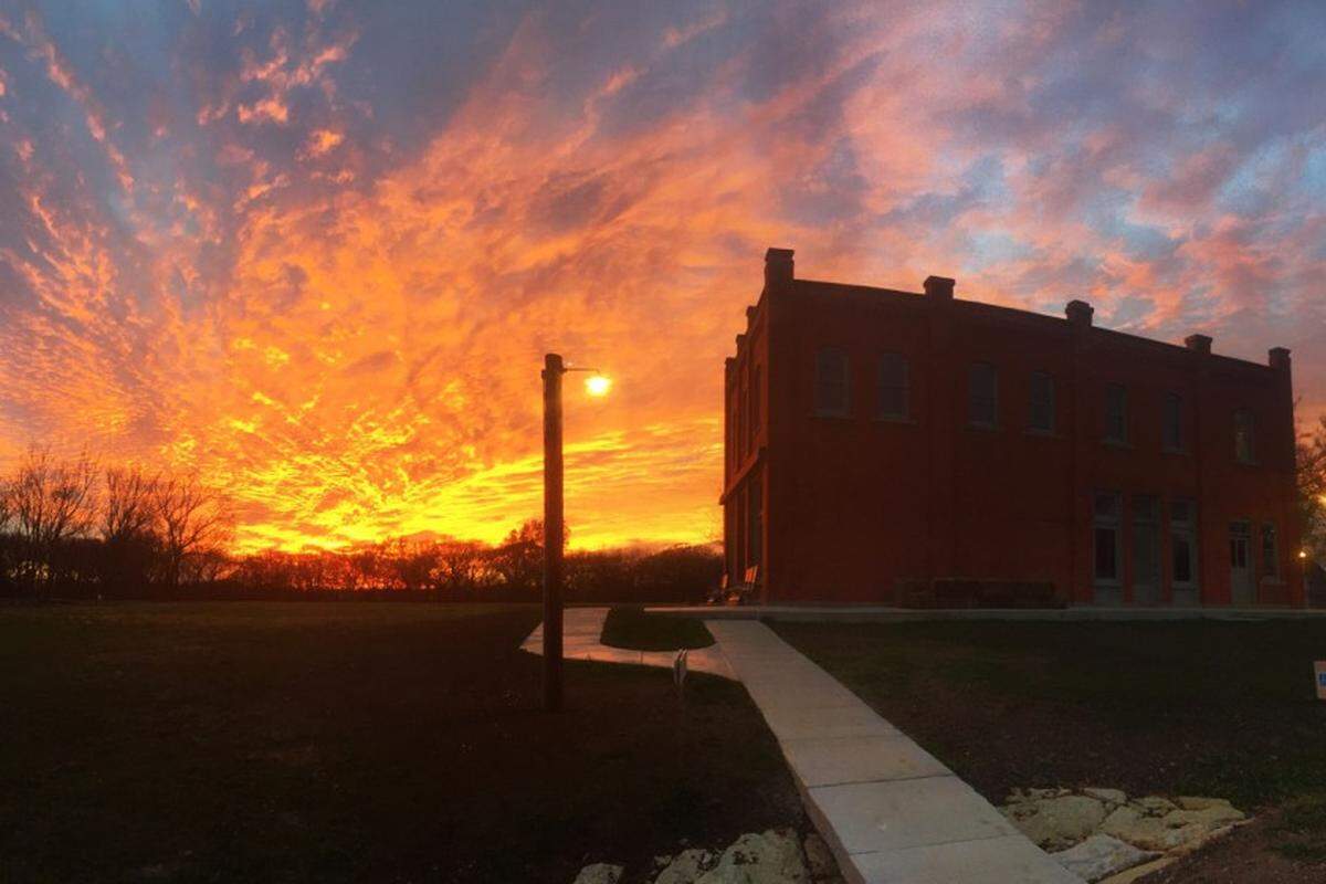 The Volland Store is the social and cultural center of Alma, Kansas, presenting art exhibitions and community programming.