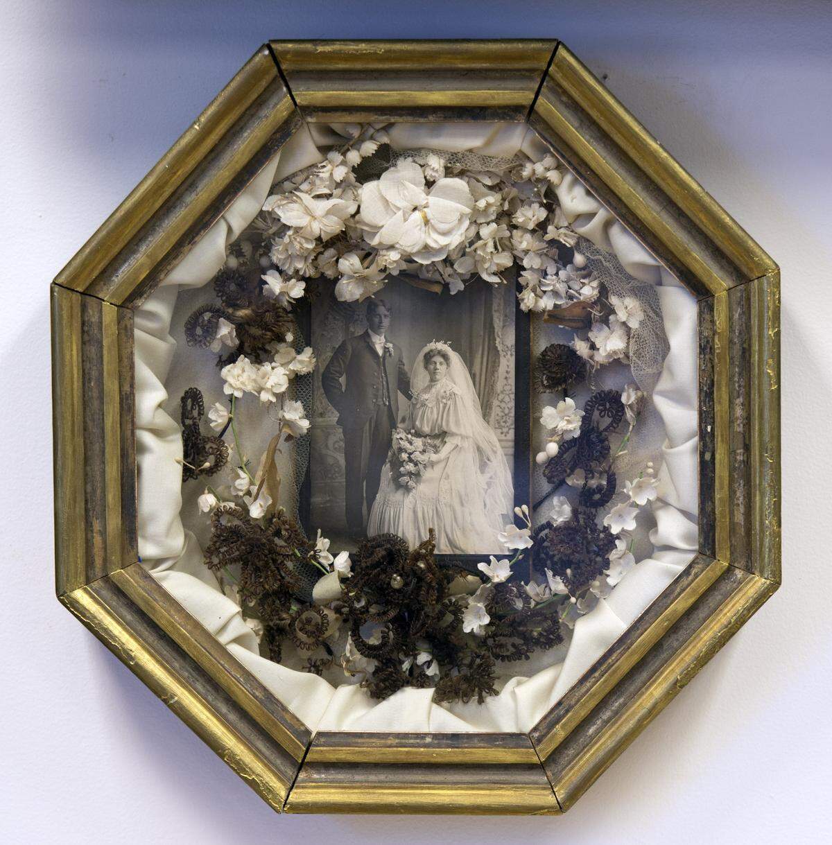 Leila Cohoon operated what was billed as the only hair museum in the world at 1333 S. Noland Road in Independence. A wedding hair wreath was one of over 600 wreaths in the collection.