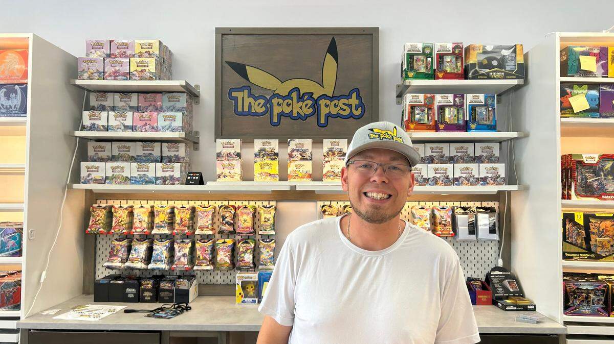 Travis Overton is opening The Poke Post trading card store in September.