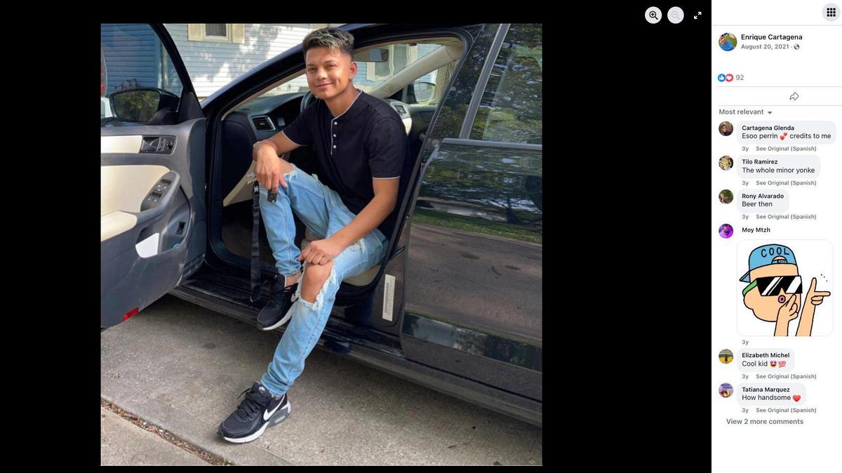 Seen in this post from his Facebook page, Jose Enrique Cartagena Chacon, 25, was shot and killed by Lenexa police on June 22, 2025. His family is searching for answers and wants to see police body camera footage from that Sunday morning.