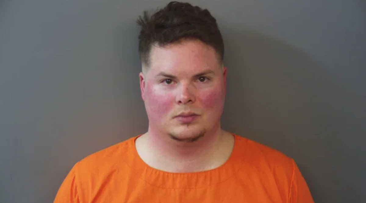 Patrick Tucker, 33, was arrested after Indiana police say the off-duty officer showed up to an emergency call drunk.