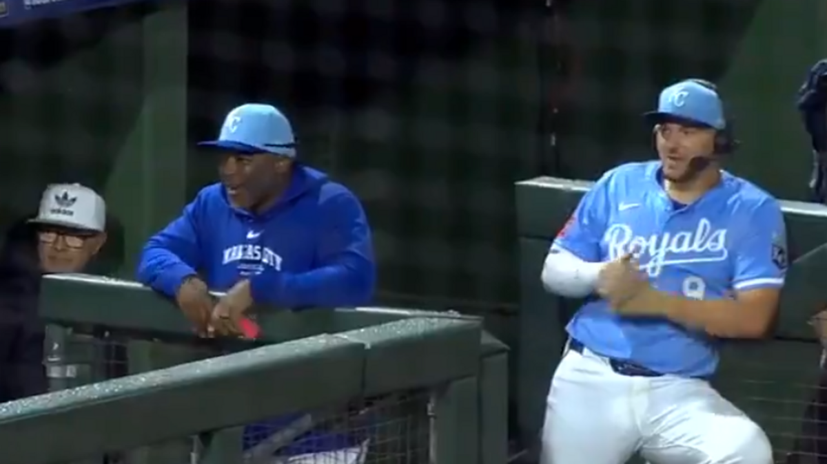 Vinnie Pasquantino promised swift retribution if Bobby Witt Jr. didn’t knock it off.