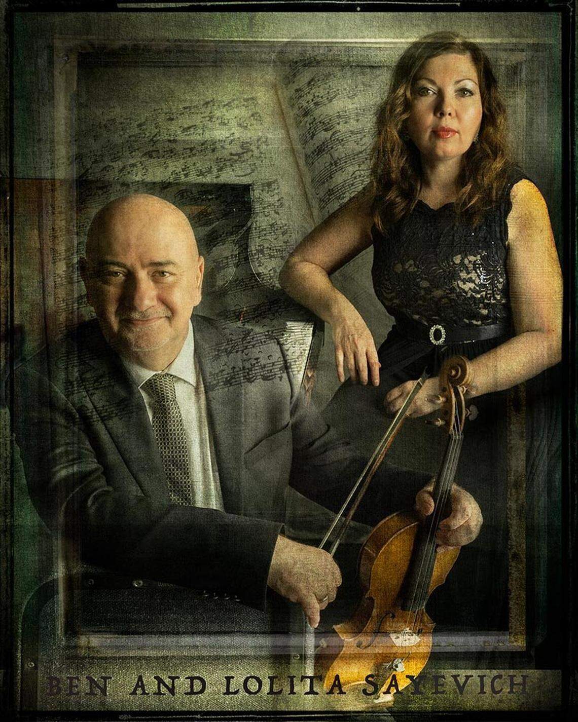 Violinist Ben Sayevich and pianist Lolita Lisovskaya-Sayevich will perform as part of Park University’s International Center for Music’s “A Spring Delight.”