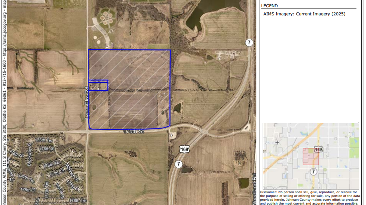 Site of the proposed cold storage facility in Olathe
