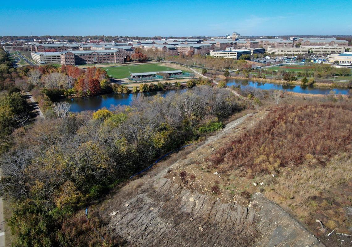 Vacant land sits 119th Street and Nall Avenue near the Aspira Campus in Overland Park on Wednesday, Nov. 14, 2024.