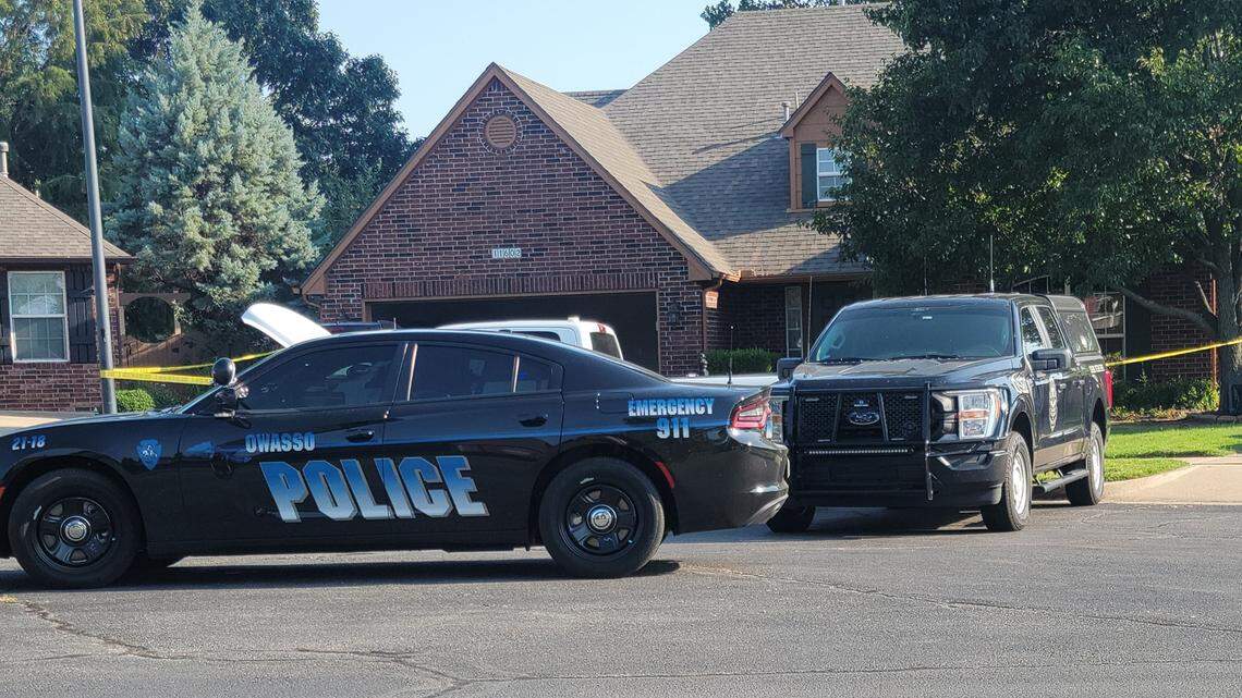 A teacher is accused of fatally shooting her spouse in an Oklahoma home, cops say.