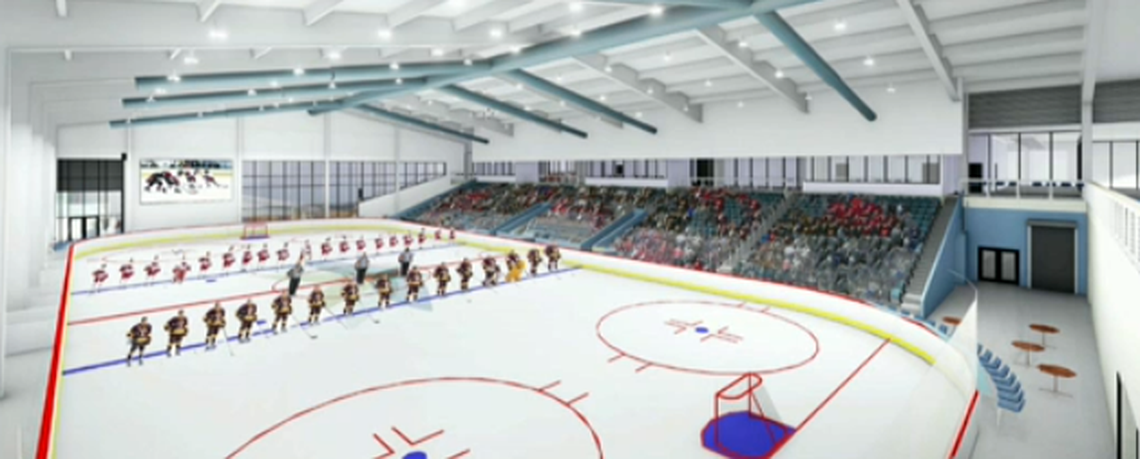 The first phase of the Bluhawk sports complex will include an ice rink.