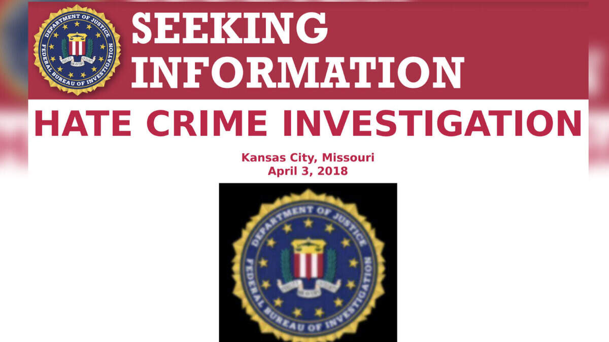 FBI poster seeking information on an April 3 assault of a Muslim student at Metropolitan Community College-Penn Valley