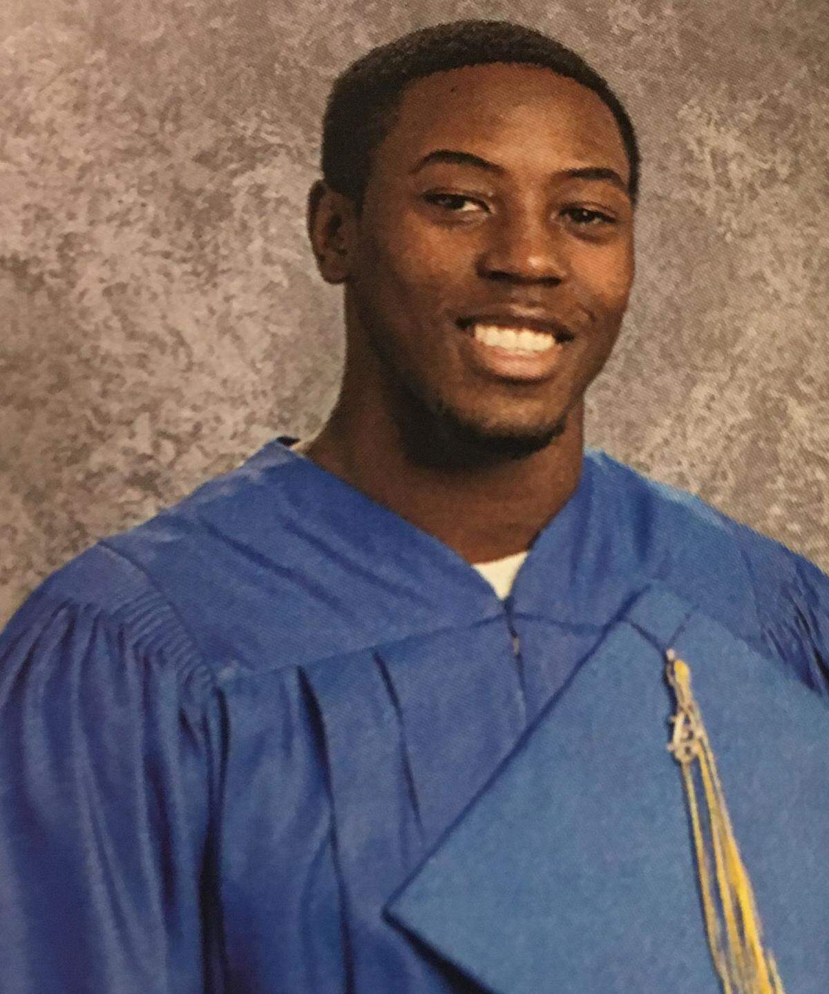 Charles Harris' senior yearbook photo from 2013.