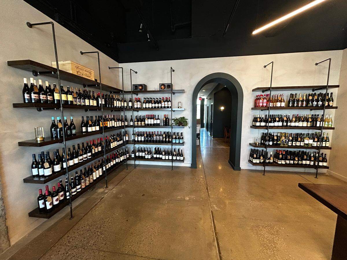 Vintner keeps a selection of about 80 wines from across the globe available for retail purchase.