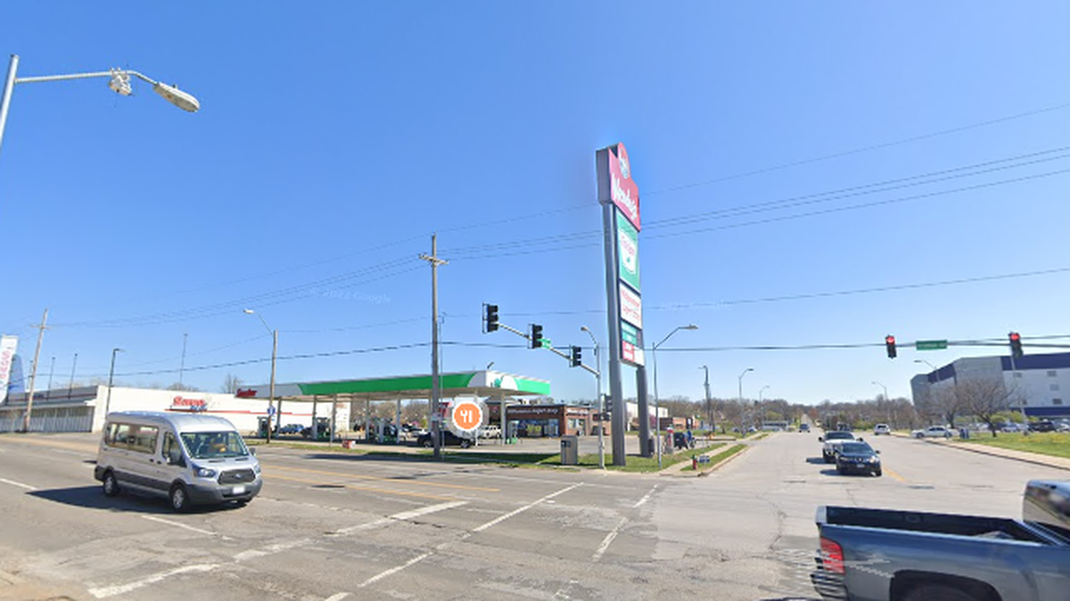 A 40-year-old man is accused of three felonies in a Wednesday night shooting outside a Kansas City gas station at Cleveland Avenue and Truman Road that was witnessed by a Kansas City police sergeant.
