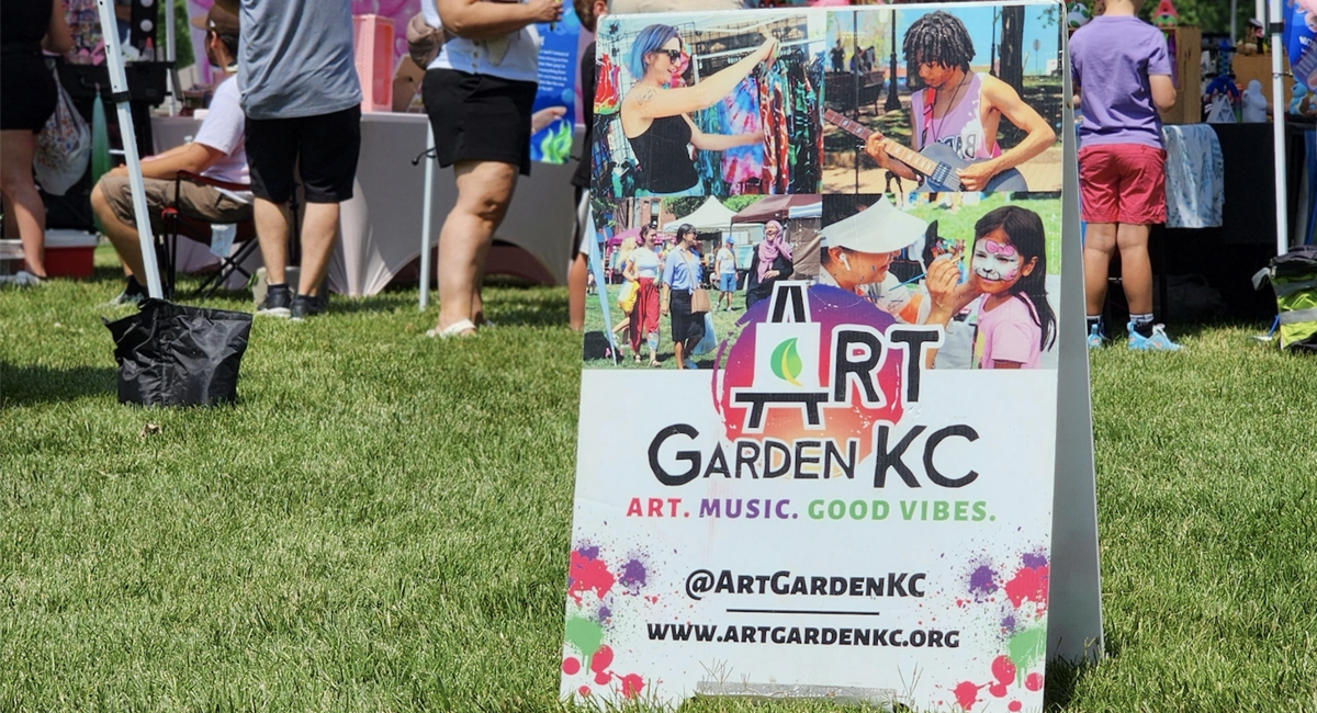Art Garden KC hosts Riverside ArtWalk in 2024.