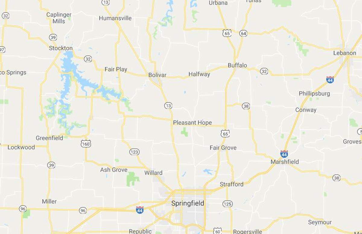 The van crashed about five miles north of Bolivar along Missouri 13.