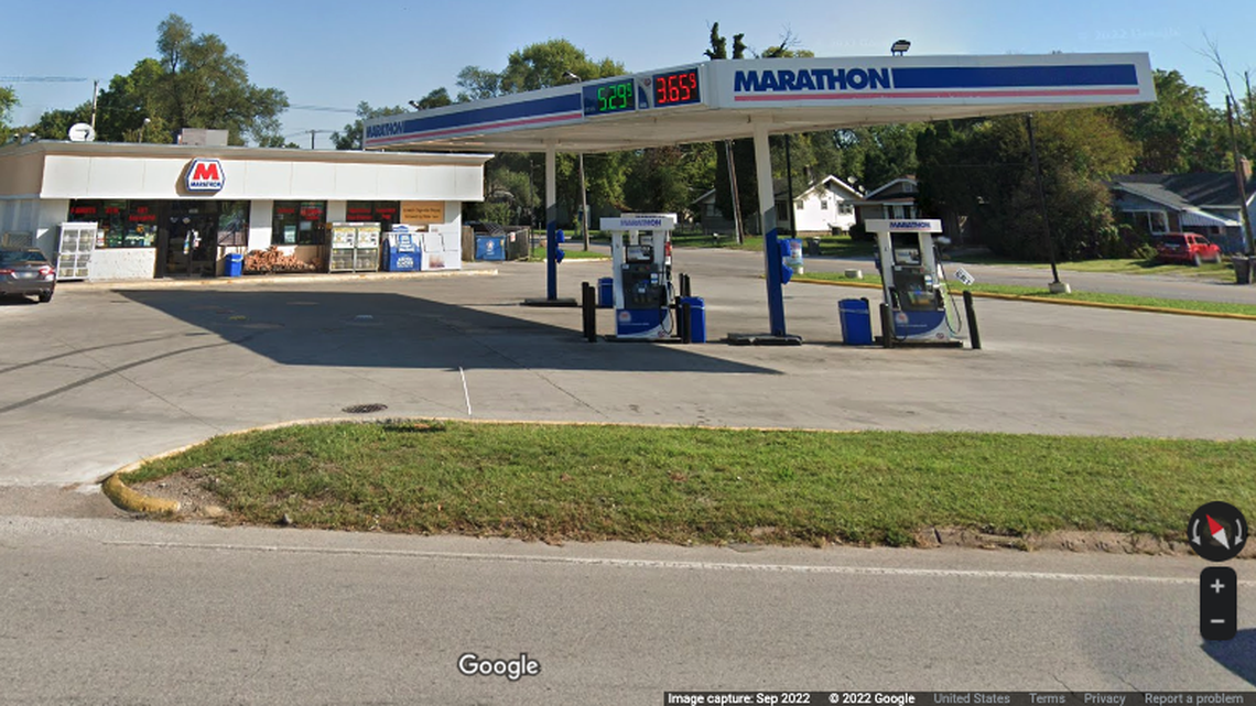 A man was charged with murder after shooting an alleged carjacker at a Marathon gas station, police say.