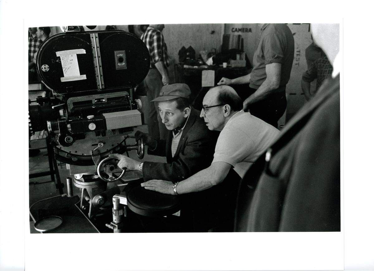 Buster Keaton on the set of 1962’s “Ten Girls Ago.” He died in 1966 at age 70.