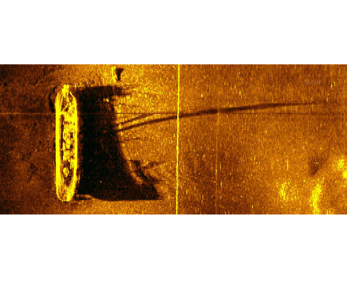 Sonar image of “Adella Shores”