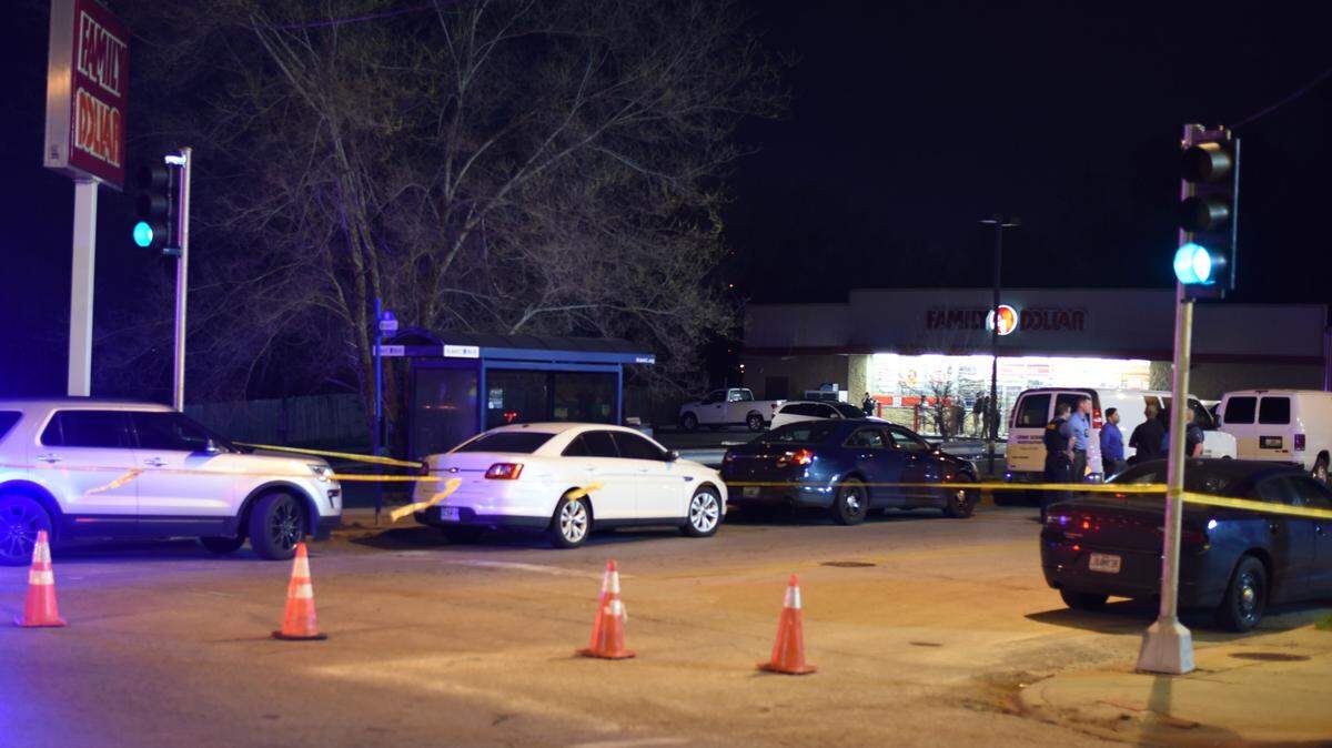 A man has died after he was found with gunshot wounds in the parking lot of the Family Dollar at 3901 Indiana Avenue in Kansas City on Tuesday night, according to police.