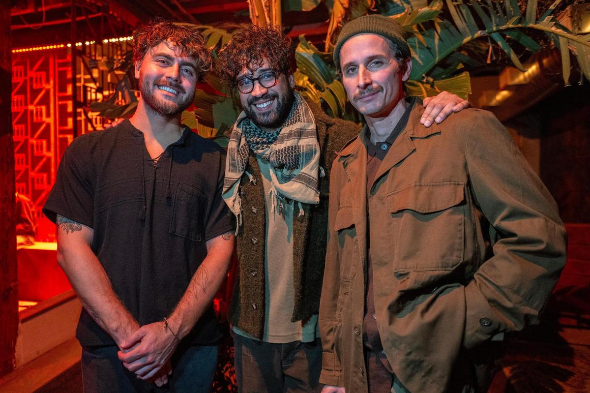 Jason Eubanks, left, Dante Walton and Austin Goldberg, at the opening of their new lounge In the Lowest Ferns.