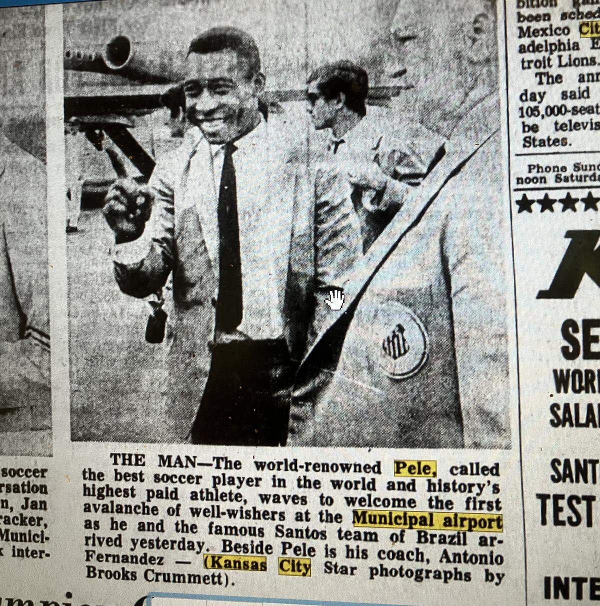 A newspaper page from the Kansas City Times in July 1968.