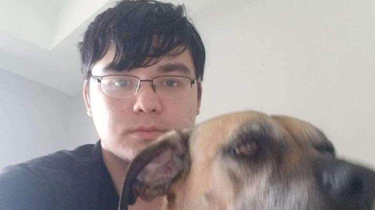 Brandon Lynch, 27, with his dog, River, was shot and killed in his home by Olathe police on New Year’s Eve night. Lynch suffered paranoid schizophrenia, his family said.